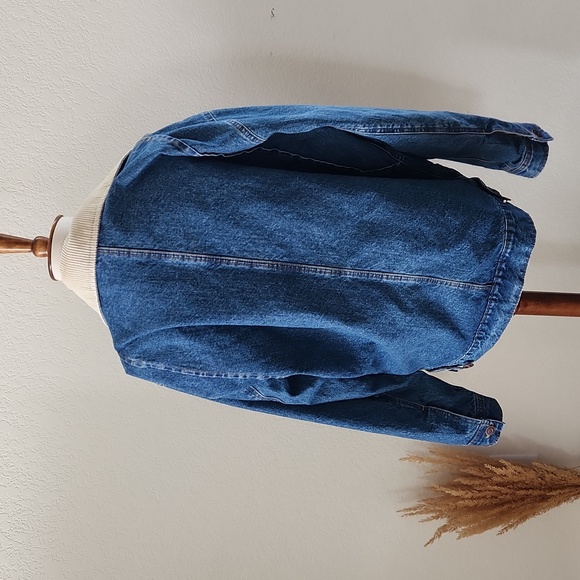 BDG Oversized Sherpa Collar Denim Jacket - Picture 5 of 6